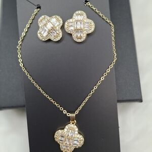 Gold and Silver Women's Jewelry Set